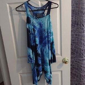 Clara Sunwoo Blue and Black Patterned Top